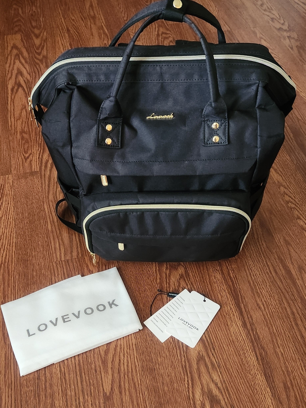 Lovevook Black Laptop Backpack Tote - Women's Laptop Bag